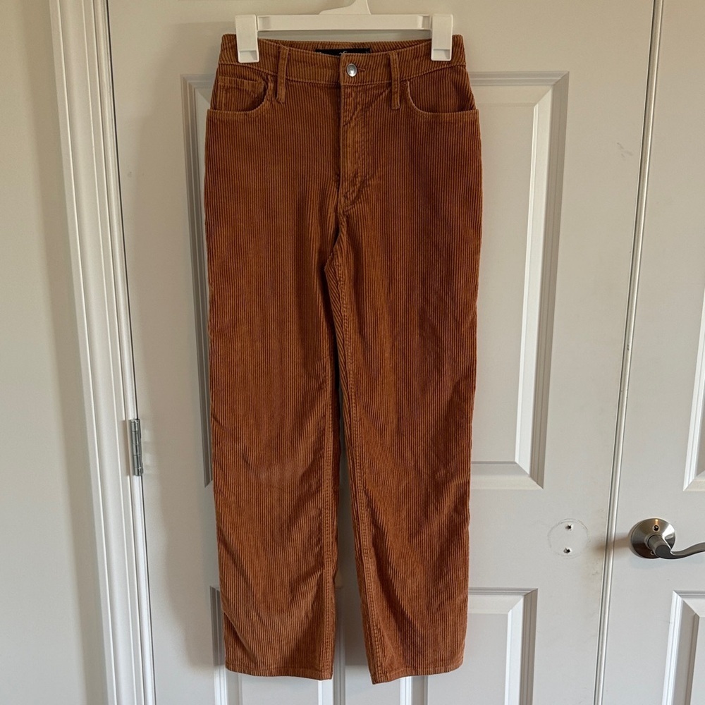 Hollister Dark Tan Corduroy Dad High Rise Pants Size 24